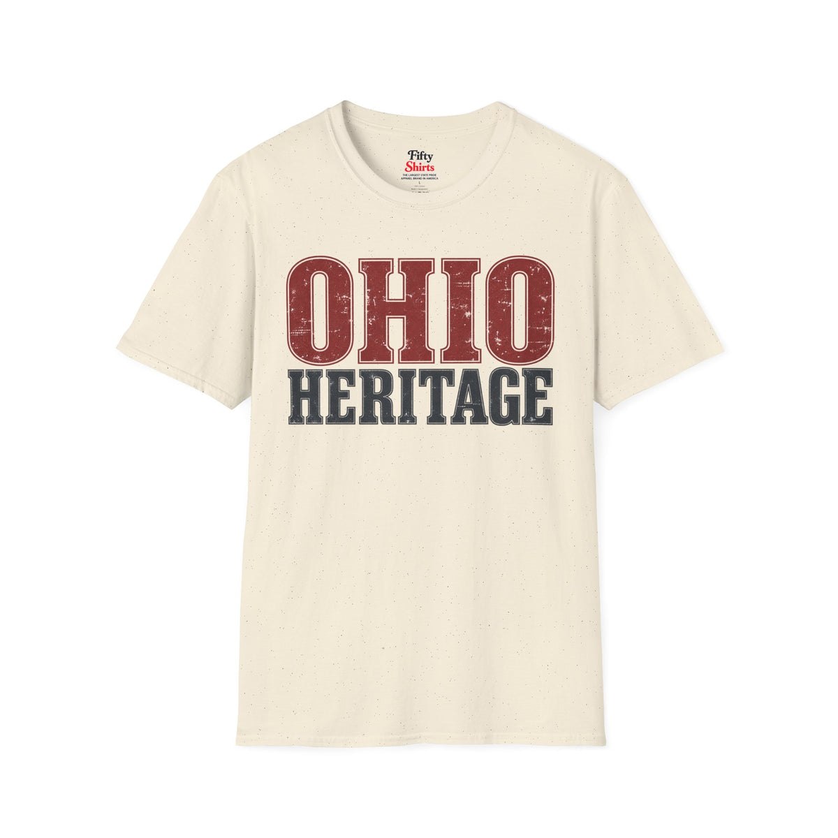 Ohio Heritage Unisex Softstyle T Shirt State Name Graphic Tee