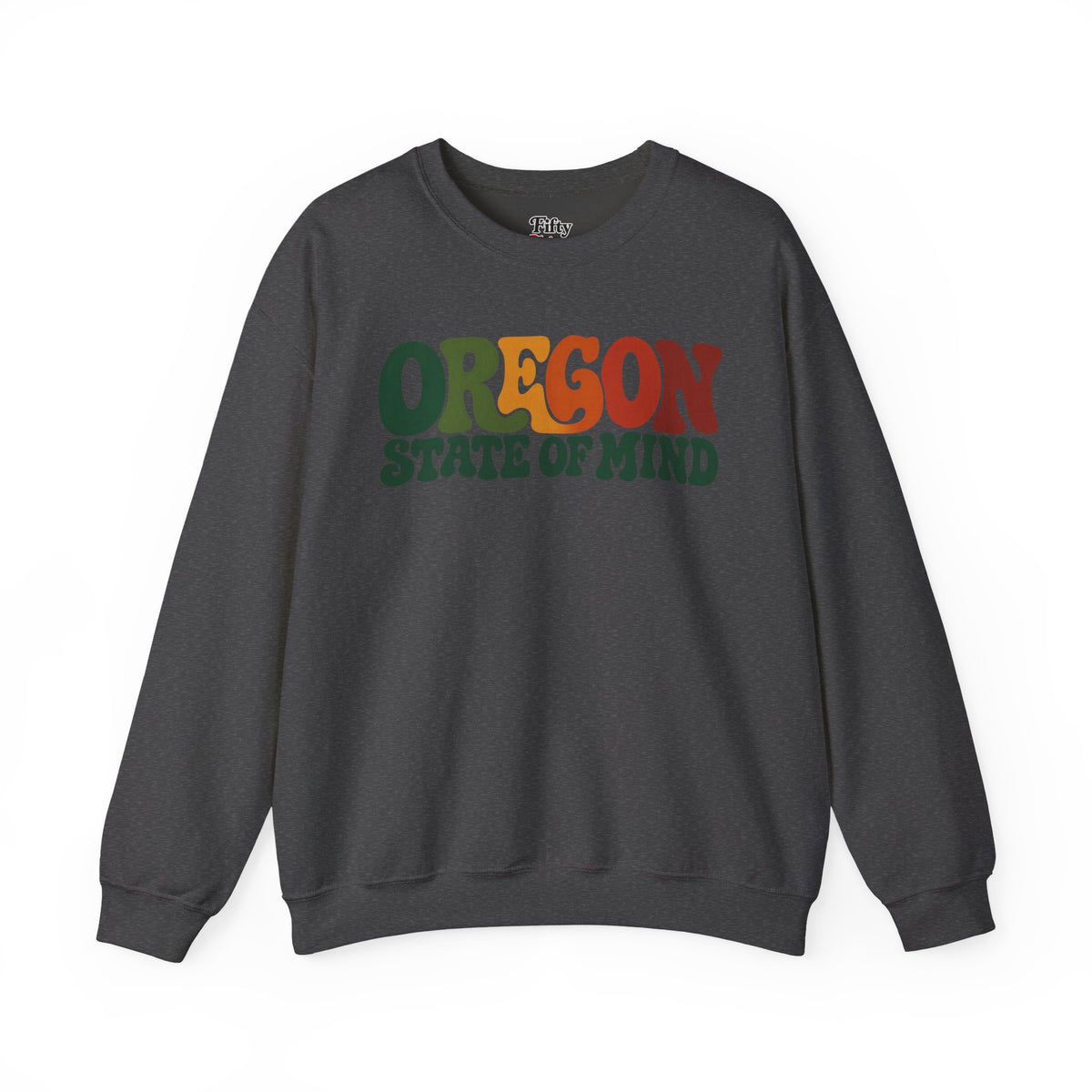 Oregon State of Mind Unisex Crewneck Sweatshirt State Name Graphic