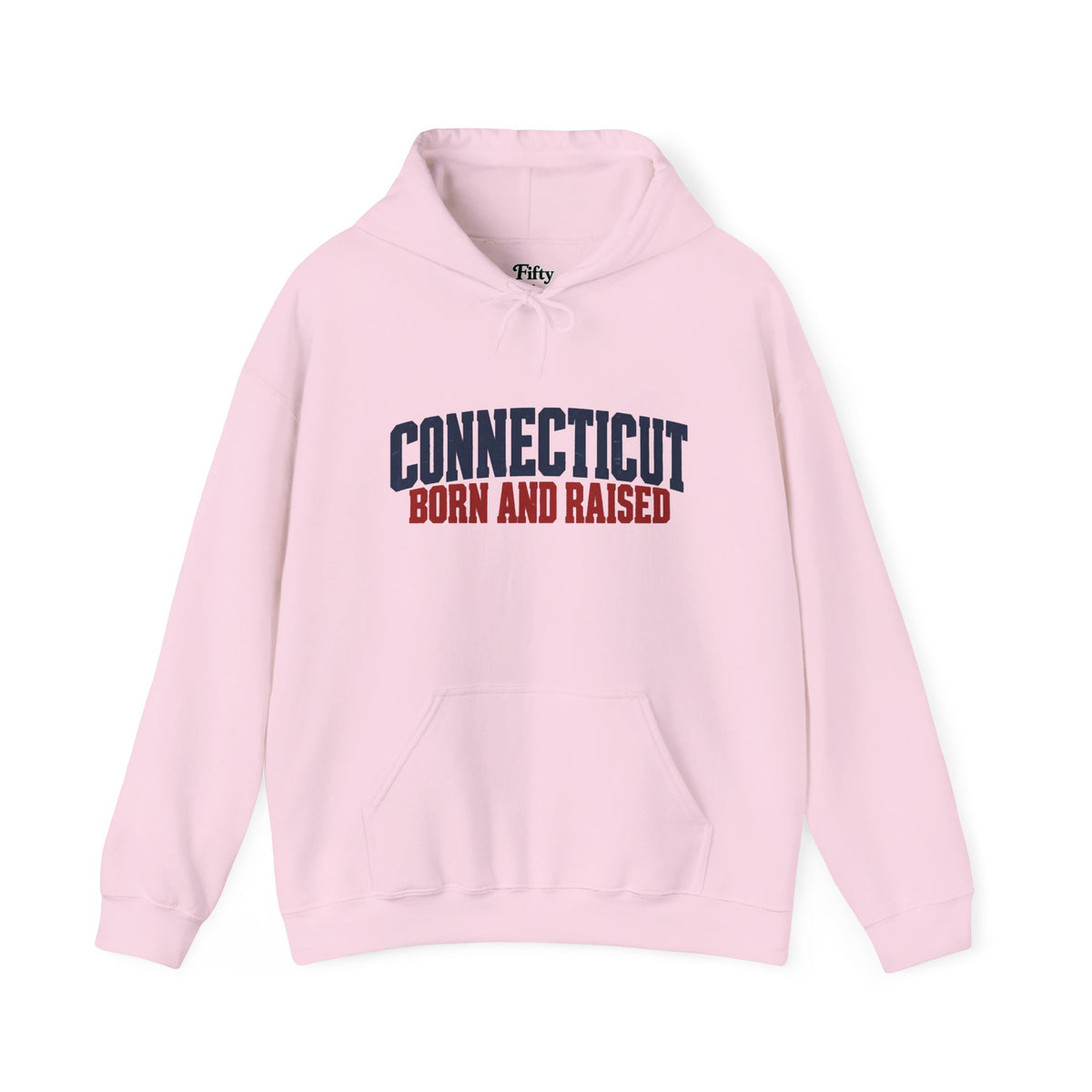 Connecticut Born and Raised Bold Workwear Heritage Unisex Hoodie Graphic