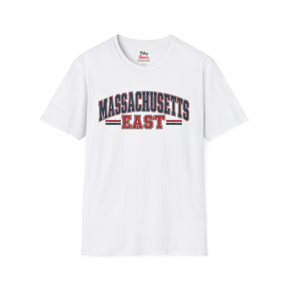 Massachusetts East Unisex Softstyle T Shirt State Name Graphic Tee