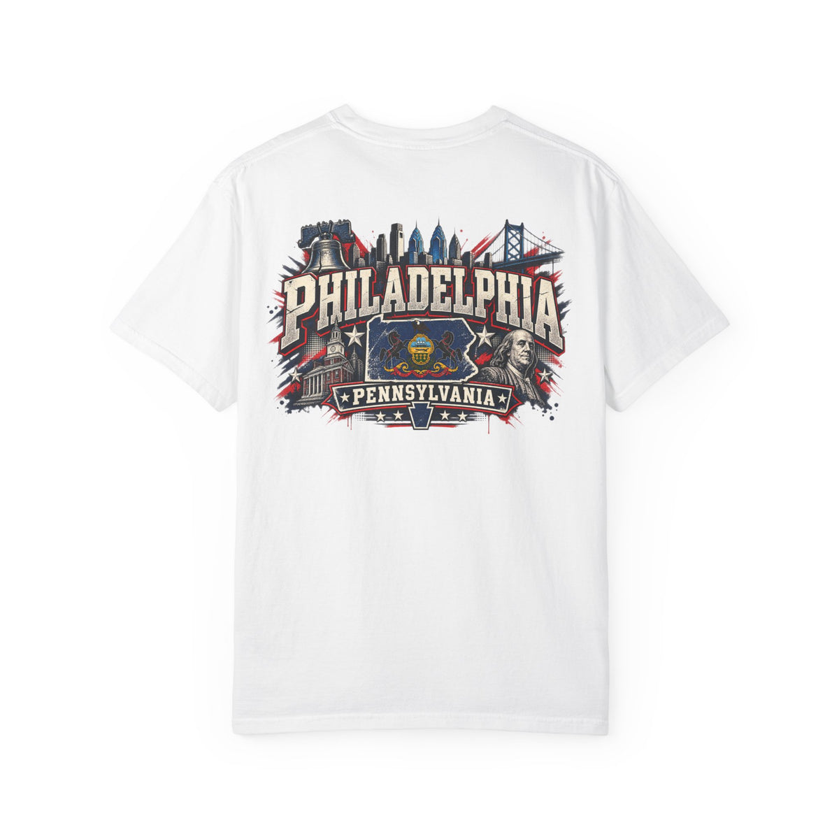 Philadelphia Pennsylvania Unisex Comfort Color 1717 Streetwear Graphic Tee