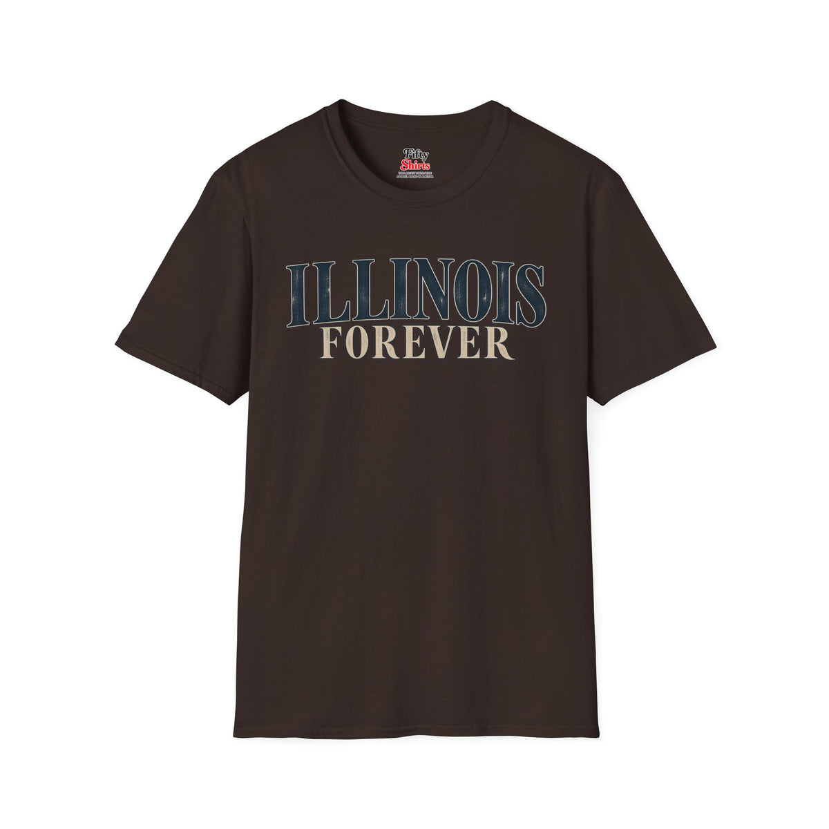 Illinois Forever Unisex Softstyle T Shirt State Name Graphic Tee