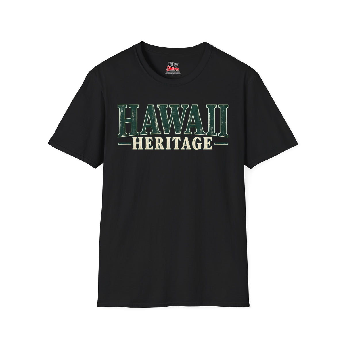 Hawaii Heritage Unisex Softstyle T Shirt State Name Graphic Tee