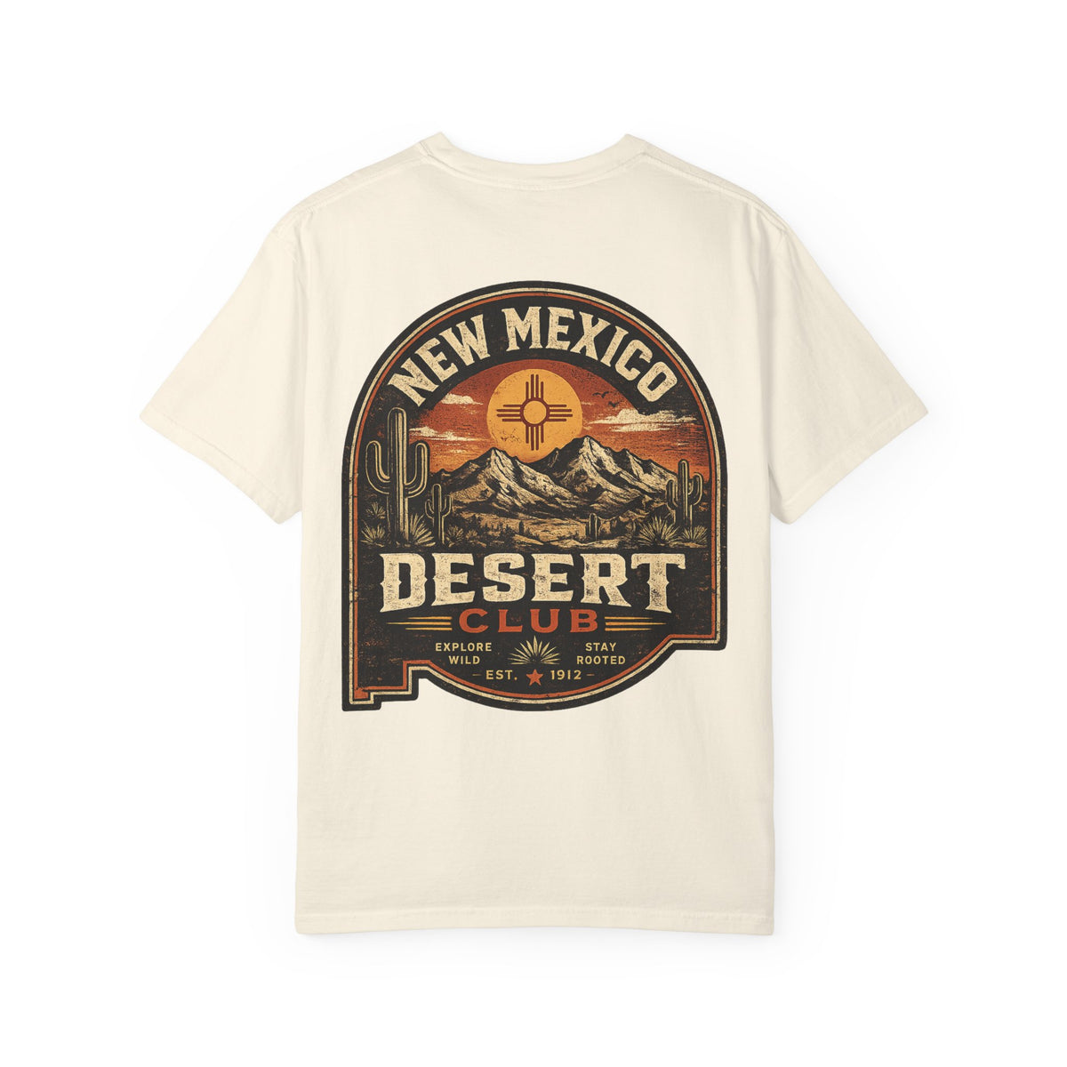 New Mexico Desert Club Unisex Comfort Color 1717 Streetwear Graphic Tee
