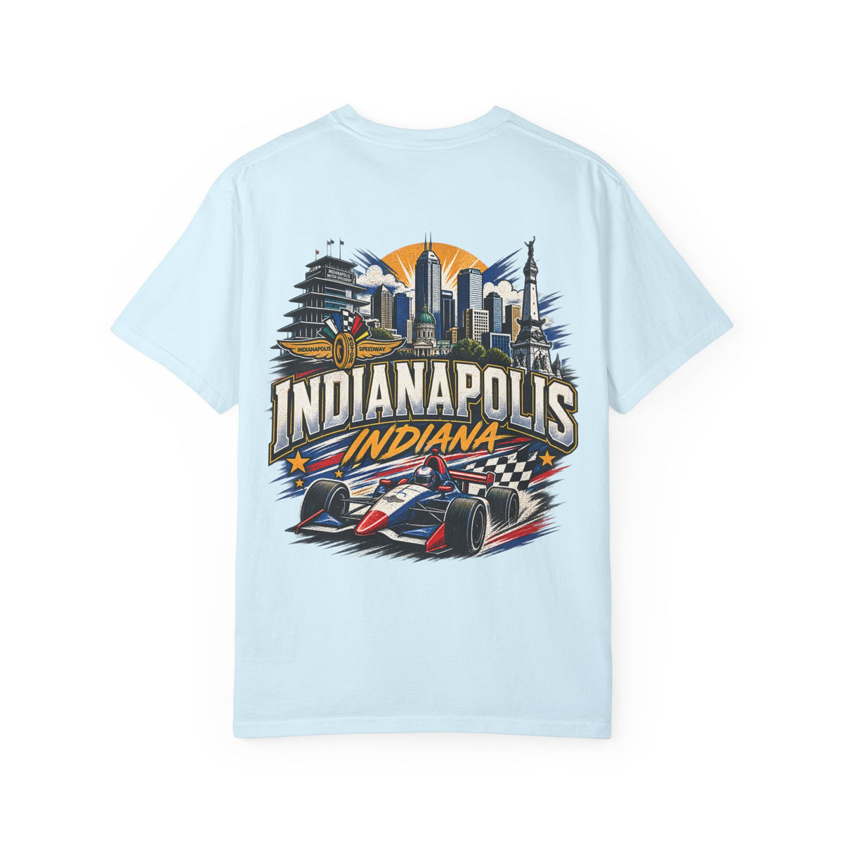 Indianapolis Indiana Unisex Comfort Color 1717 Streetwear Graphic Tee