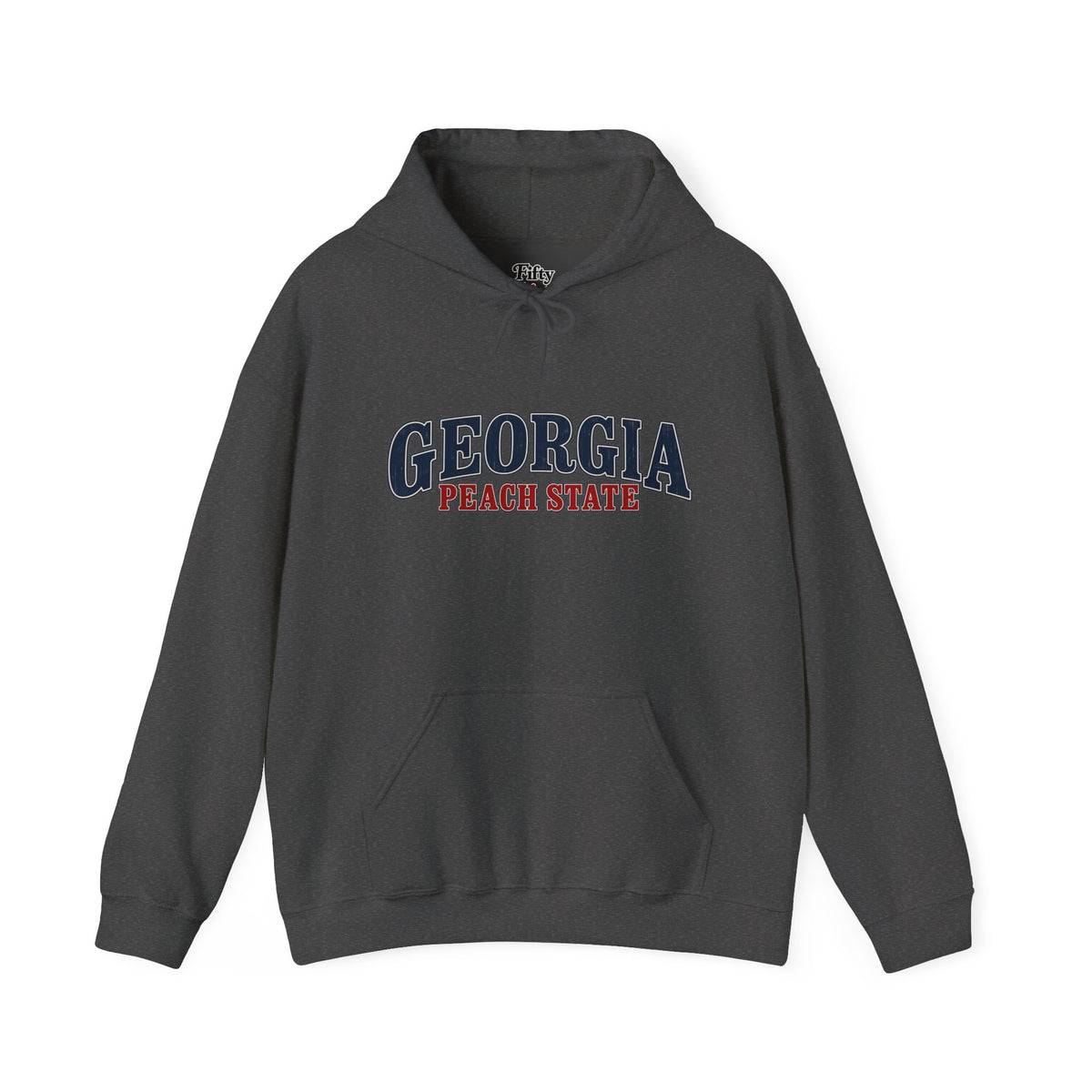 Georgia Peach State Unisex Hoodie State Name Graphic