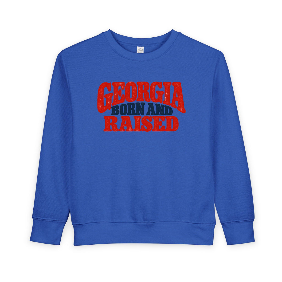 Georgia Born and Raised Retro Unisex Toddler Sweatshirt