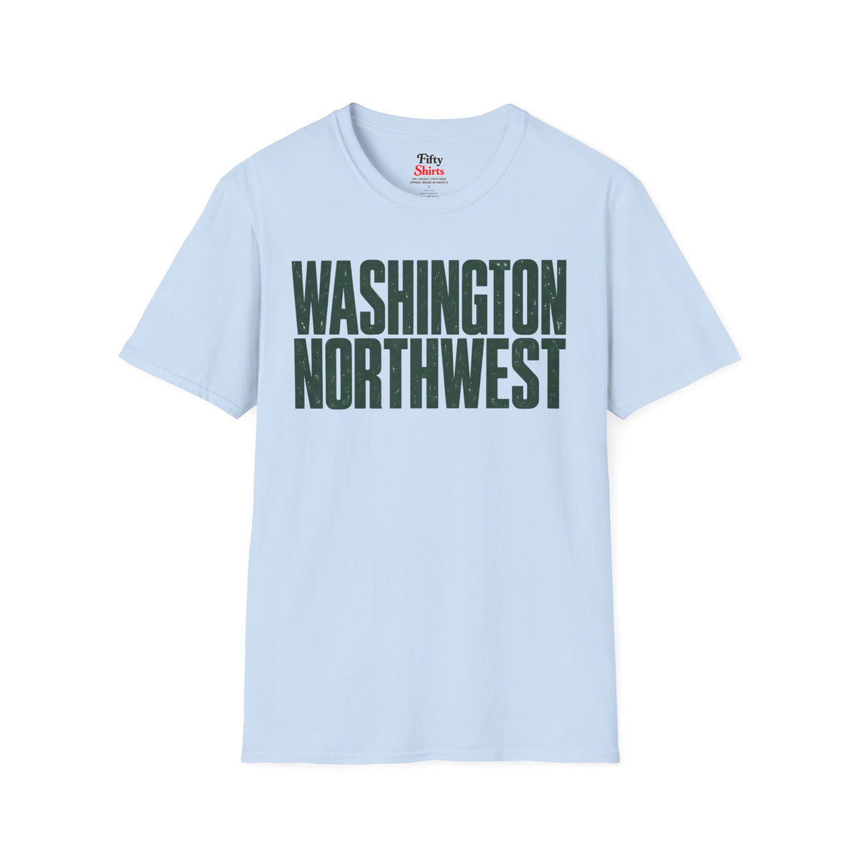 Washington Northwest Unisex Softstyle T Shirt State Name Graphic Tee