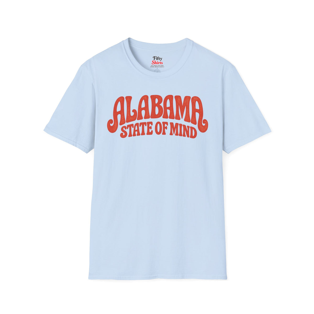 Alabama State of Mind Unisex Softstyle T Shirt State Name Graphic Tee
