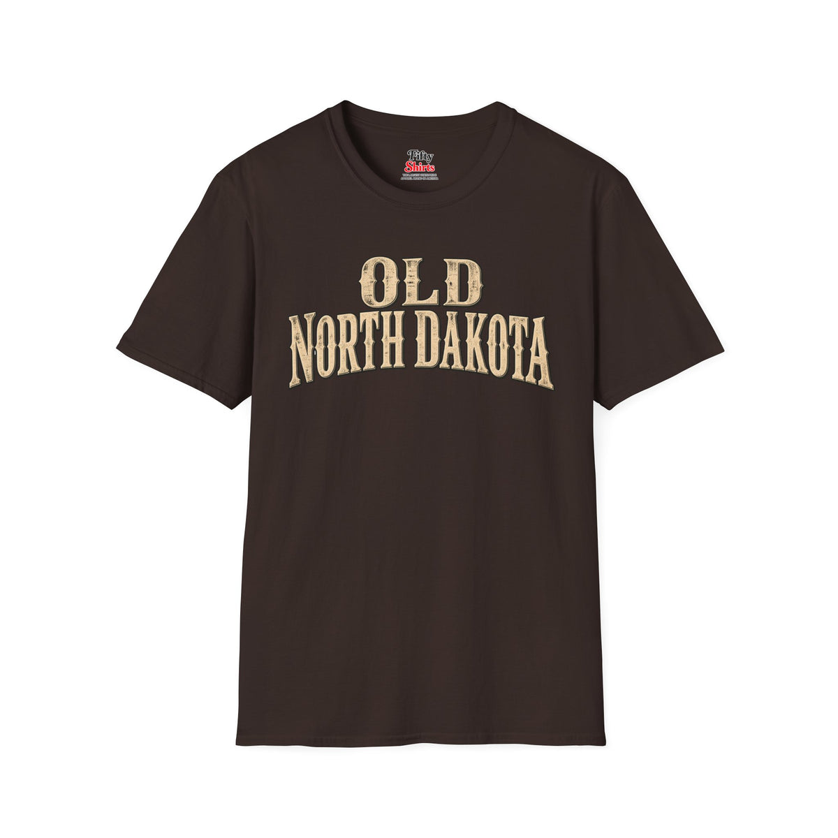 Old North Dakota Unisex Softstyle T Shirt State Name Graphic Tee