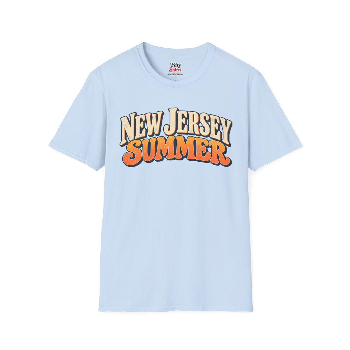 New Jersey Summer Unisex Softstyle T Shirt State Name Graphic Tee