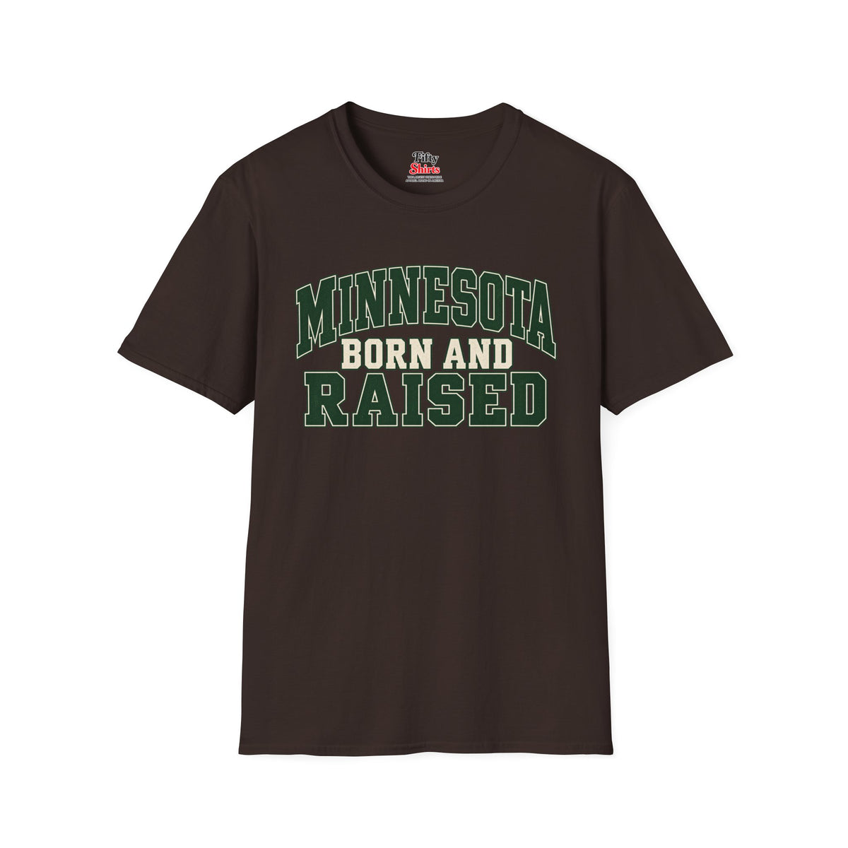 Minnesota Born and Raised Unisex Softstyle T Shirt State Name Graphic Tee
