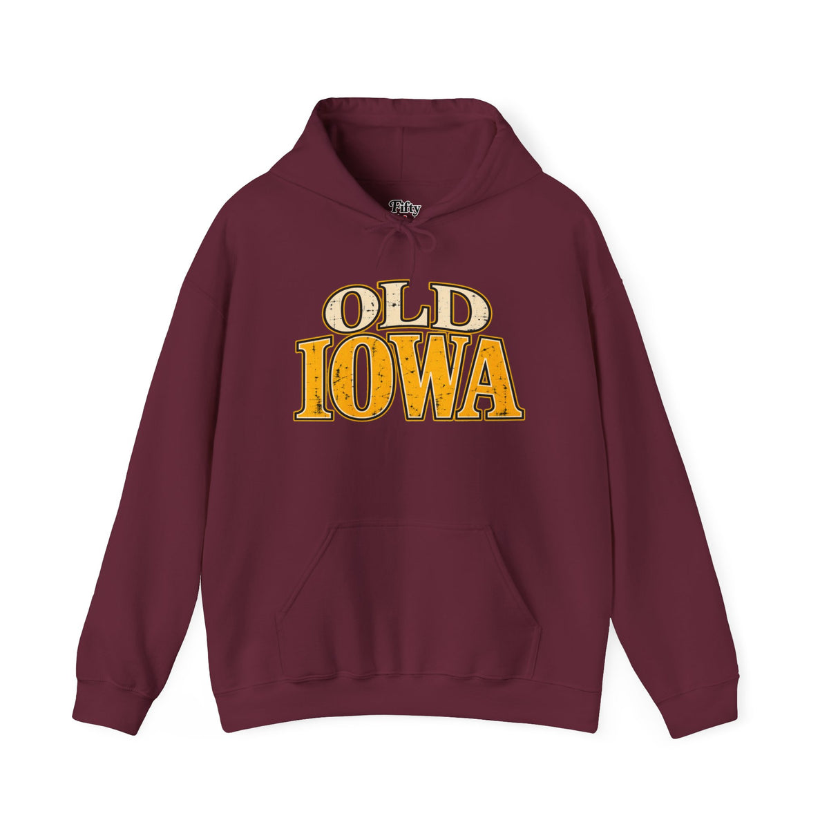 Old Iowa Unisex Hoodie State Name Graphic