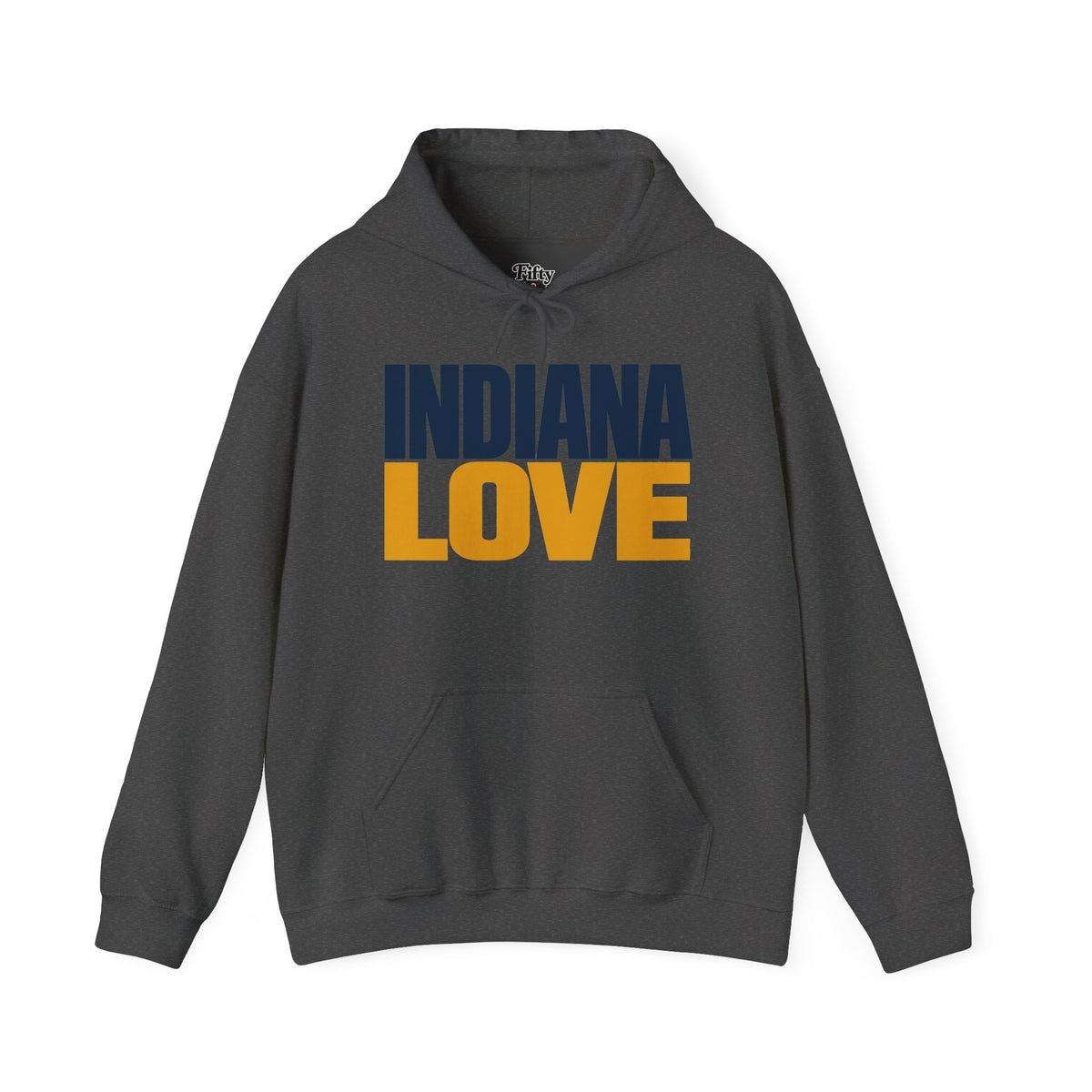 Indiana Love Unisex Hoodie State Name Graphic