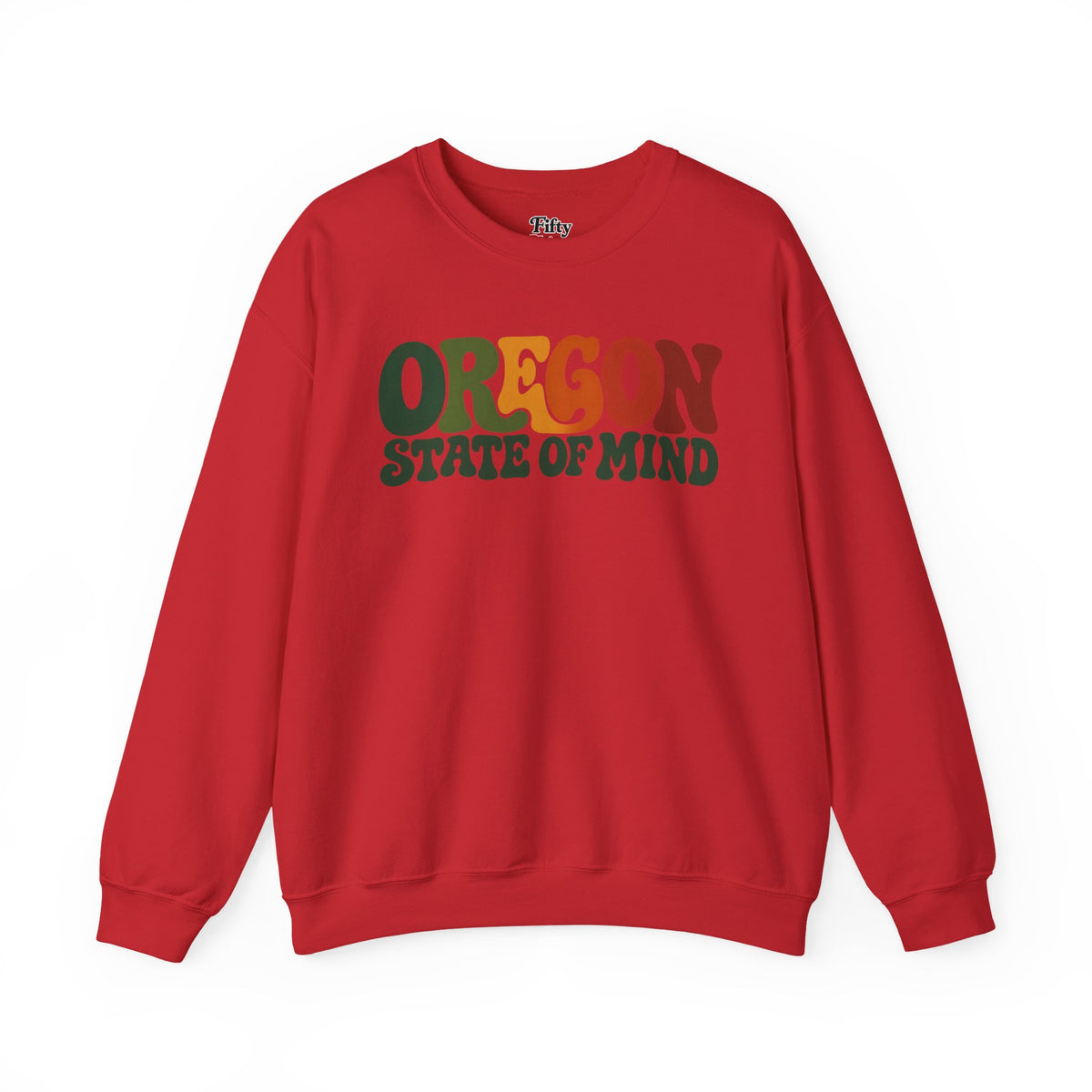 Oregon State of Mind Unisex Crewneck Sweatshirt State Name Graphic