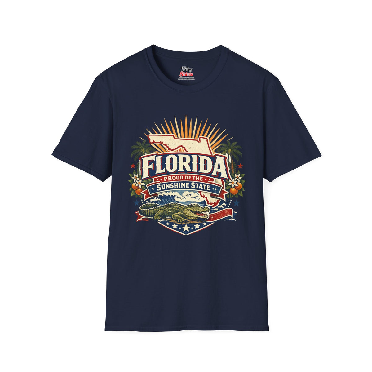 Florida State Pride Unisex Softstyle T Shirt State Pride Graphic Tee Collections FS03