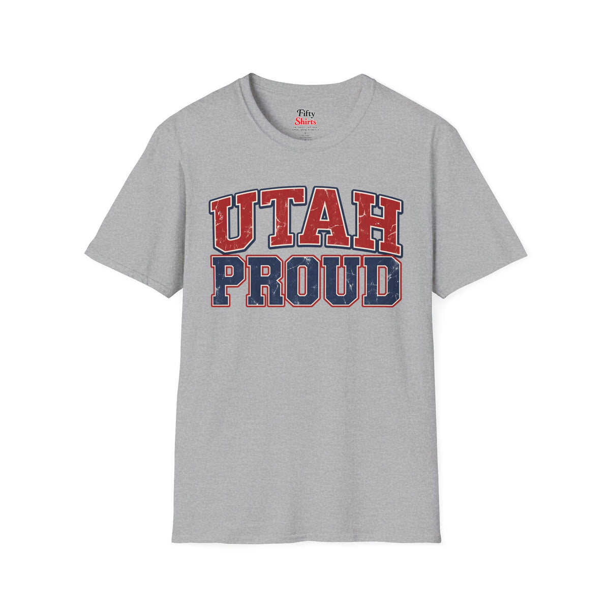 Utah Proud Unisex Softstyle T Shirt State Name Graphic Tee