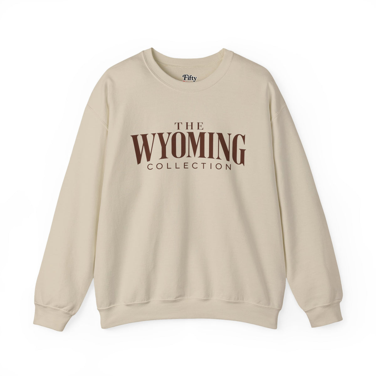 The Wyoming Collection Unisex Crewneck Sweatshirt State Name Graphic