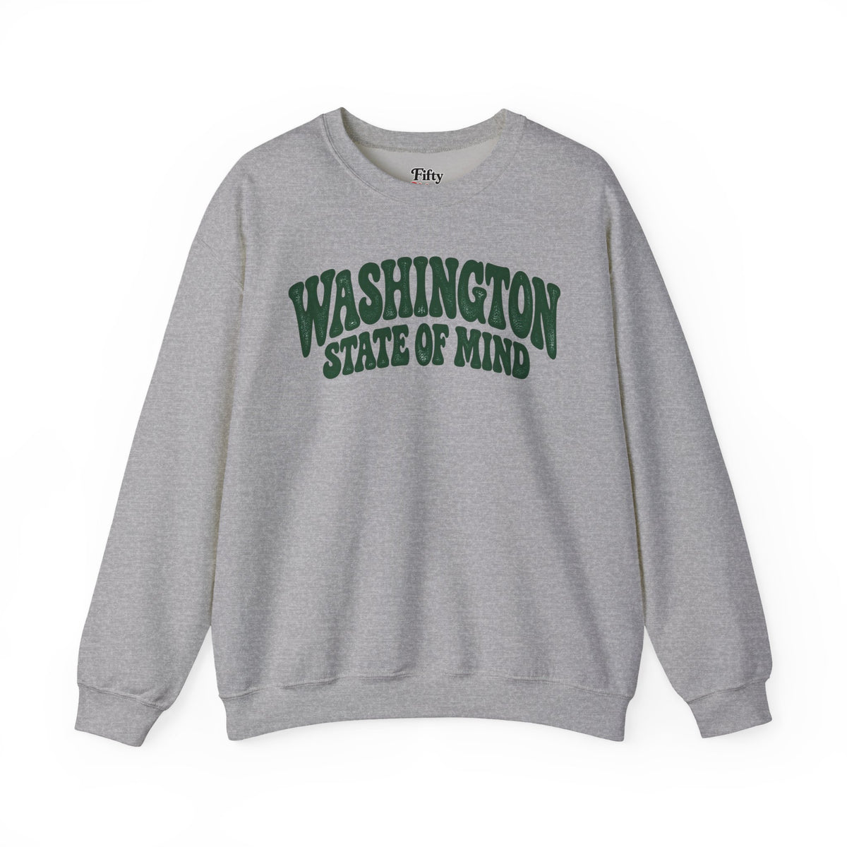 Washington State of Mind Unisex Crewneck Sweatshirt State Name Graphic