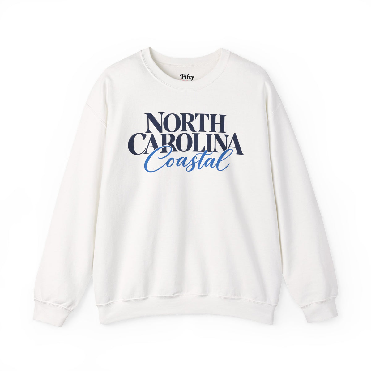 North Carolina Coastal Unisex Crewneck Sweatshirt State Name Graphic