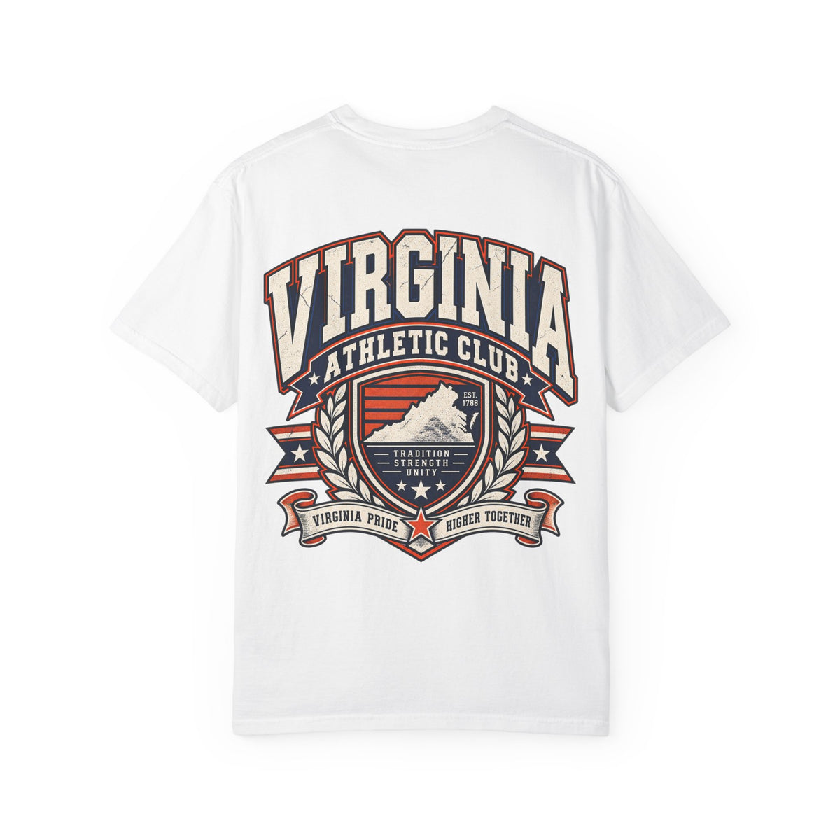 Virginia Athletic Club Unisex Comfort Color 1717 Streetwear Graphic Tee