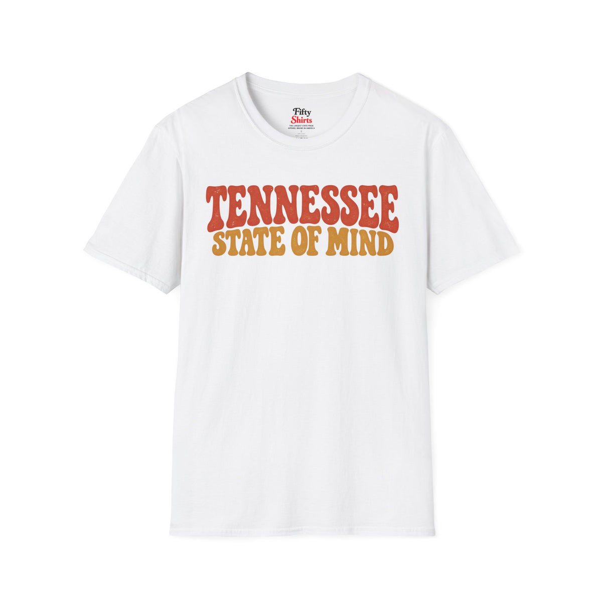 Tennessee State Of Mind Unisex Softstyle T Shirt State Name Graphic Tee