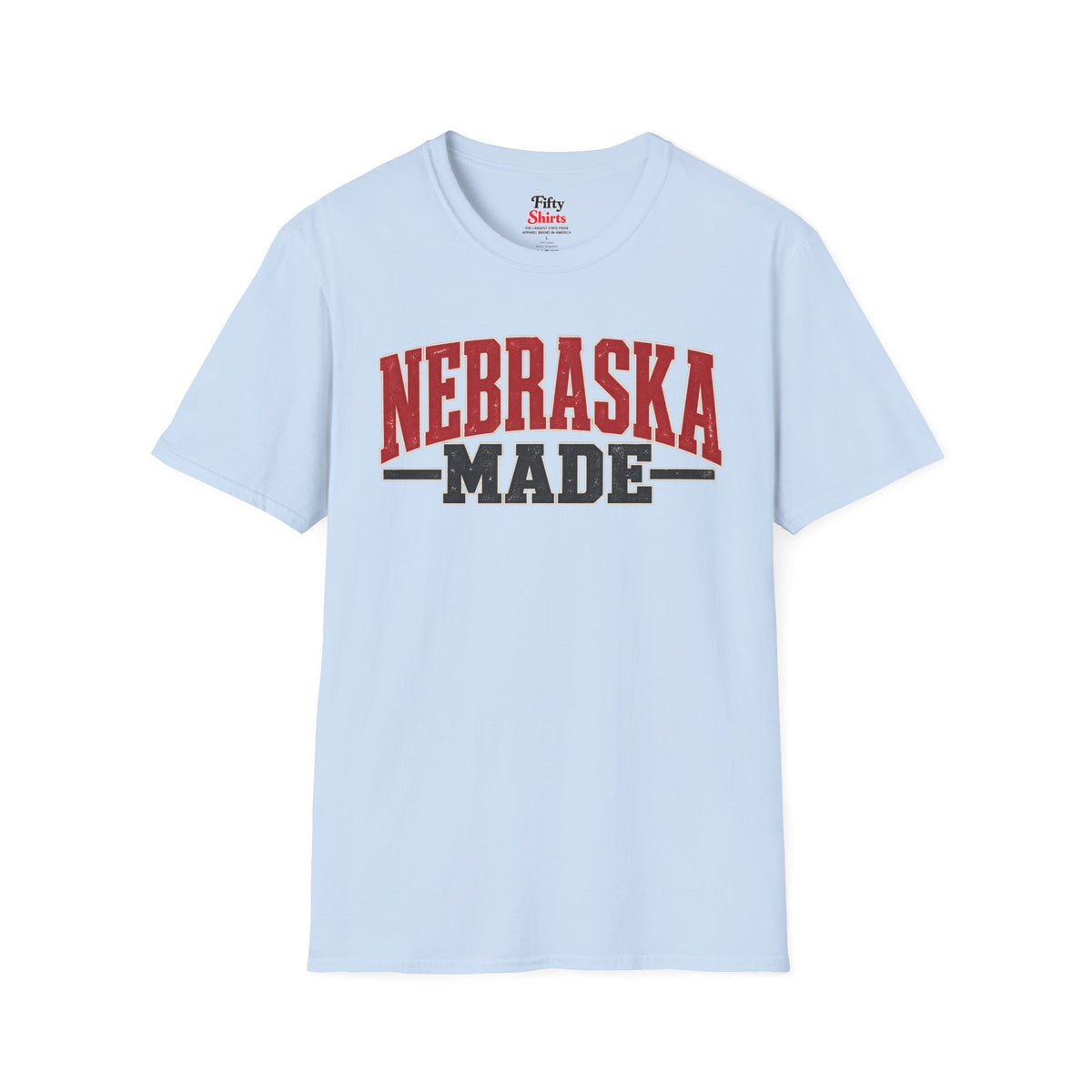 Nebraska Made Unisex Softstyle T Shirt State Name Graphic Tee