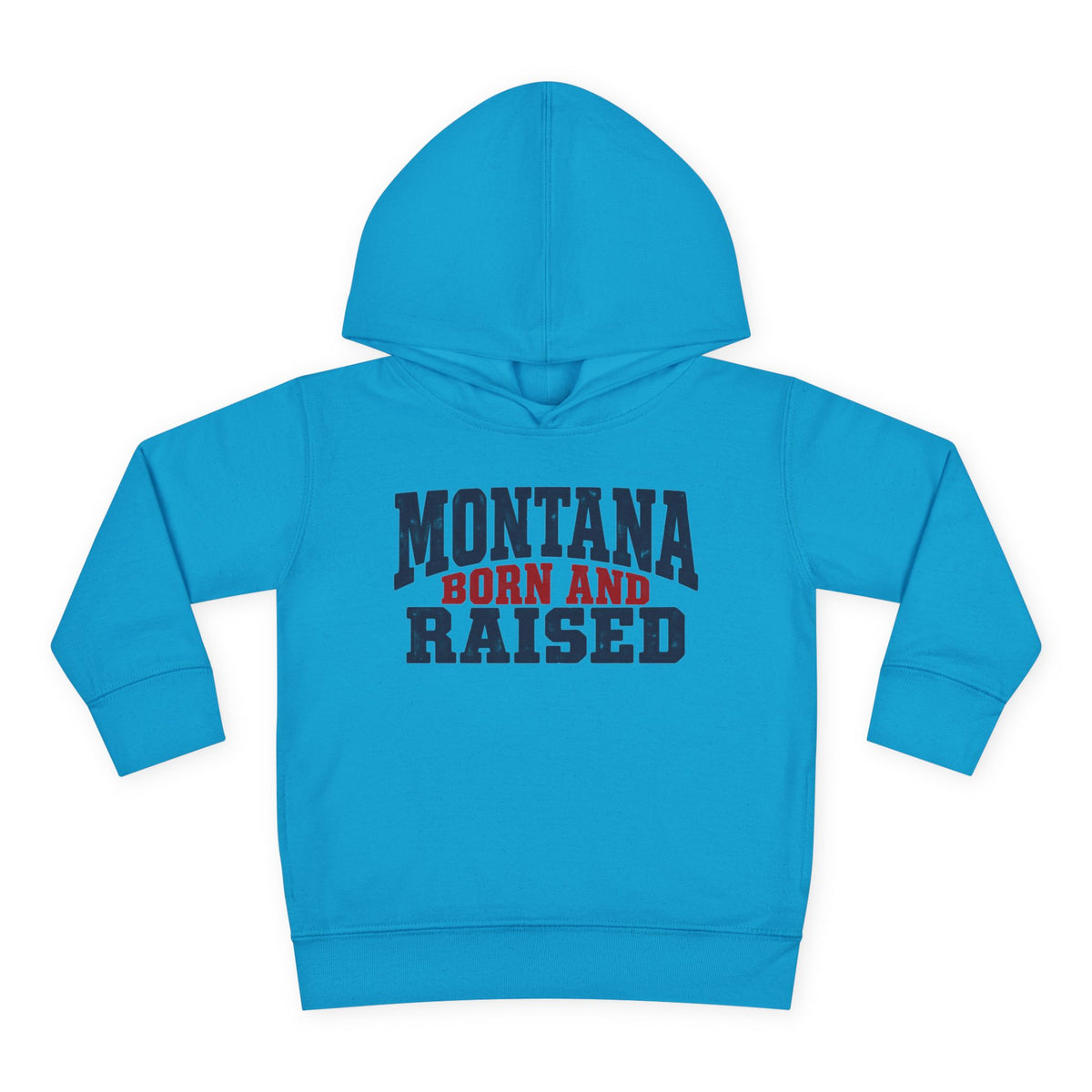 Montana Born and Raised Rustic Workwear Unisex Toddler Pullover Fleece Hoodie