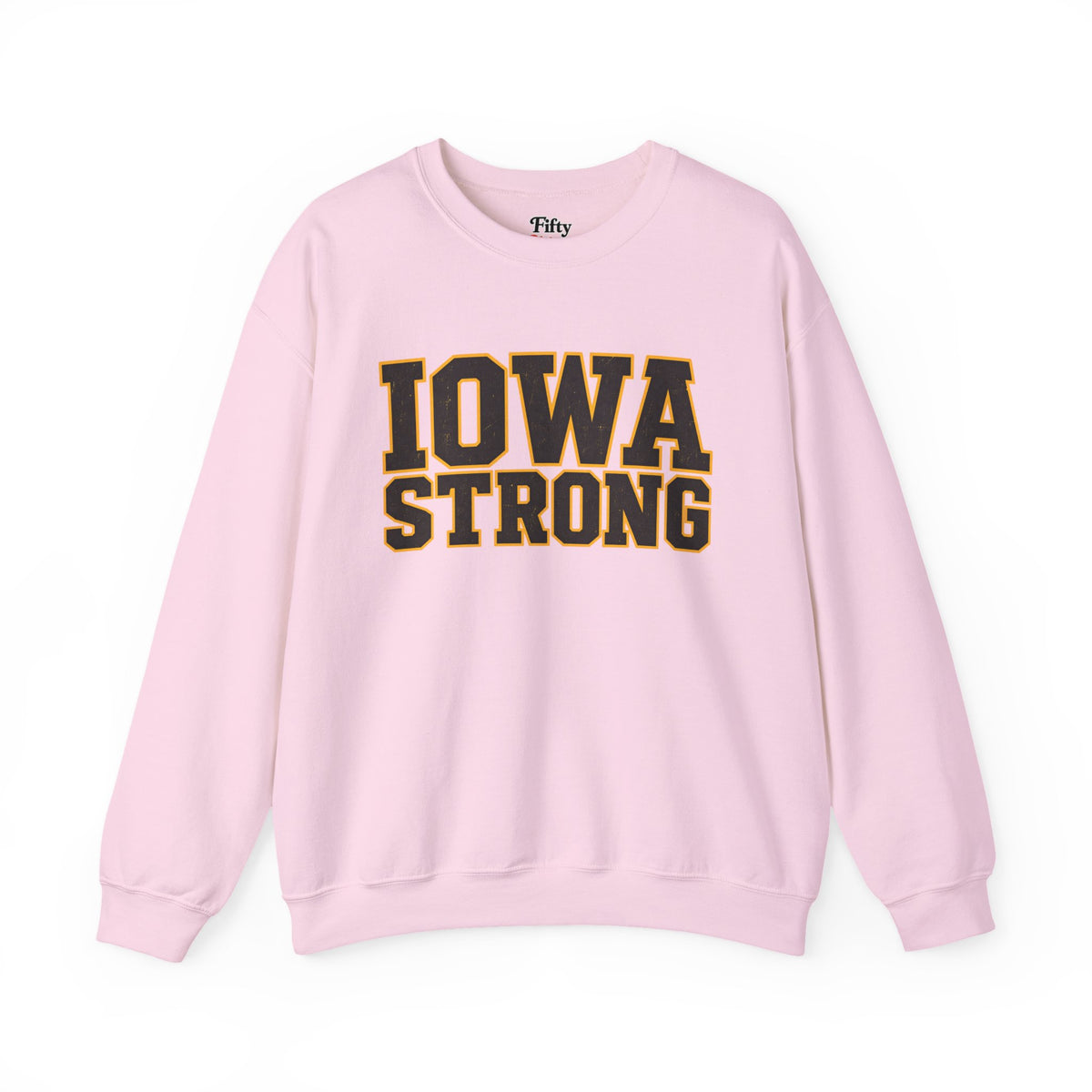 Iowa Strong Unisex Crewneck Sweatshirt State Name Graphic