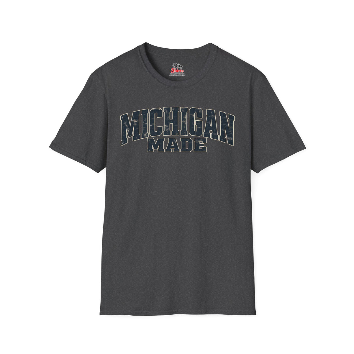 Michigan Made Unisex Softstyle T Shirt State Name Graphic Tee
