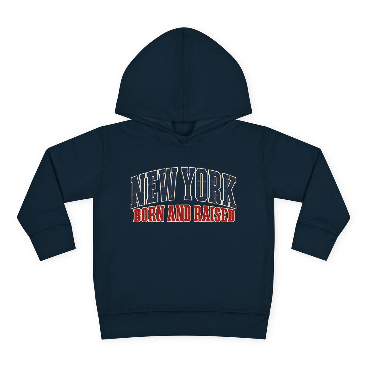 New York Born and Raised Classic Heritage Unisex Toddler Pullover Fleece Hoodie Graphic