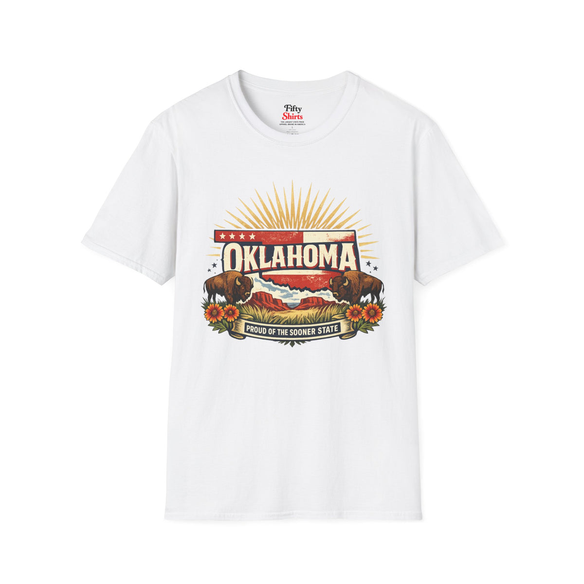 Oklahoma State Pride Unisex Softstyle T Shirt State Pride Graphic Tee Collections FS03