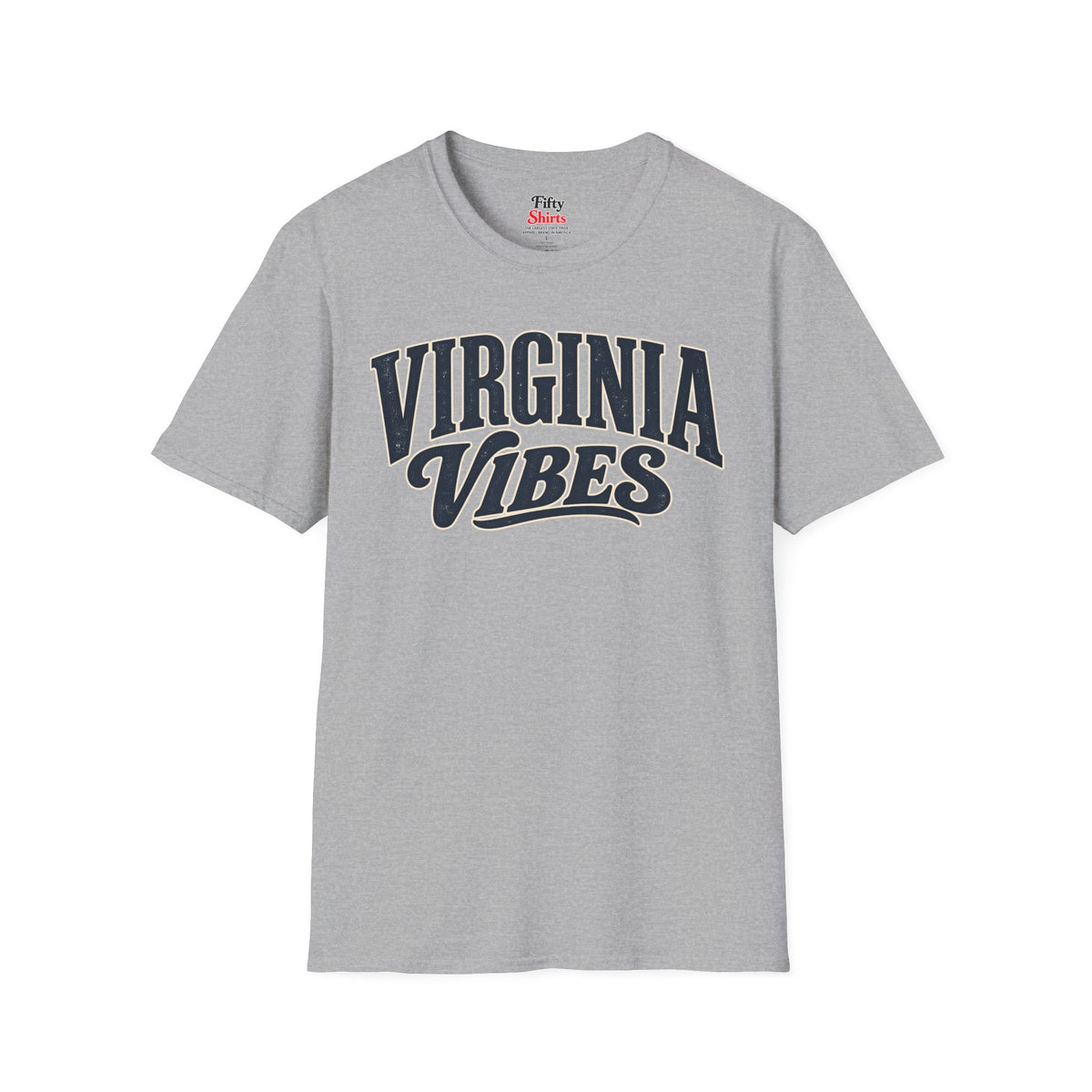 Virginia Vibes Unisex Softstyle T Shirt State Name Graphic Tee