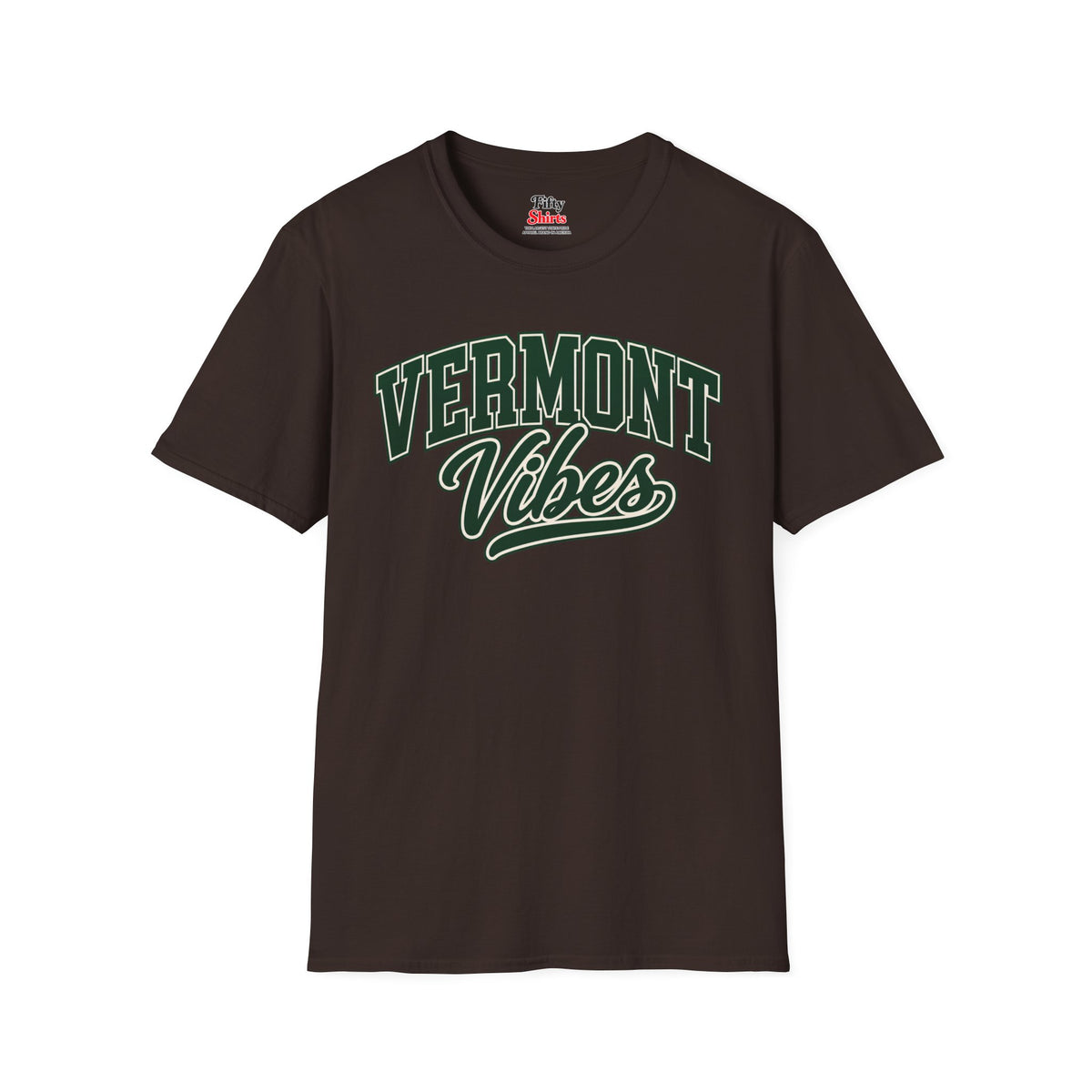 Vermont Vibes Unisex Softstyle T Shirt State Name Graphic Tee