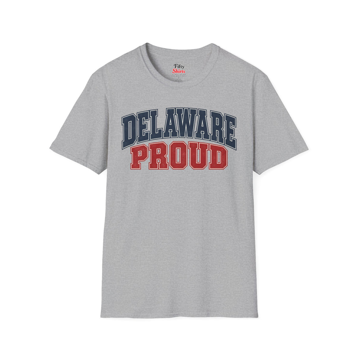 Delaware Proud Unisex Softstyle T Shirt State Name Graphic Tee