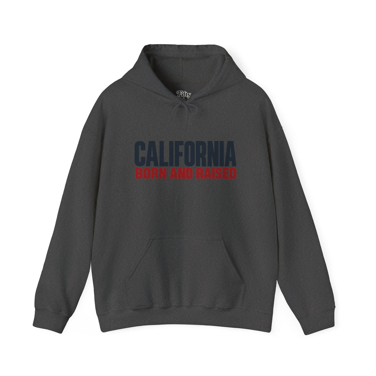 California Born and Raised Minimal Modern Unisex Hoodie Graphic