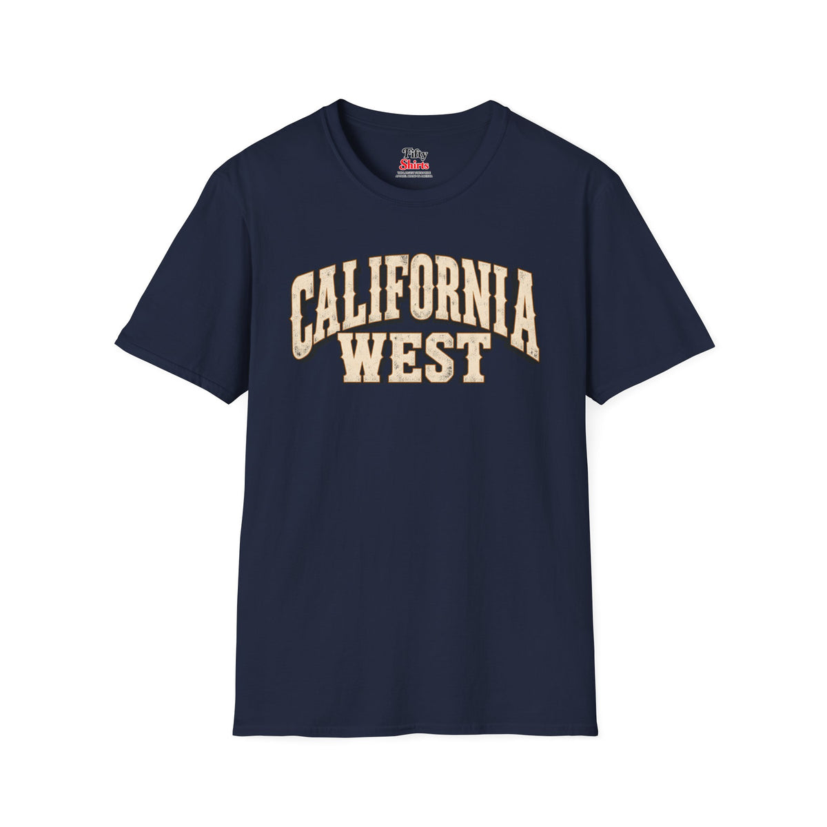 California West Unisex Softstyle T Shirt State Name Graphic Tee