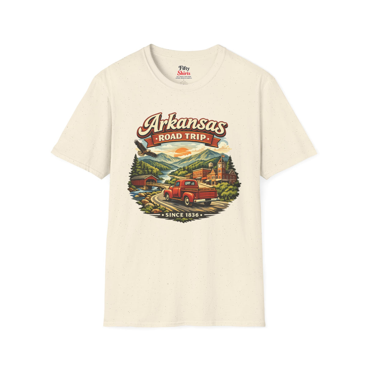 Arkansas Roadtrip Unisex Softstyle T Shirt State Pride Graphic Tee Collections FS03
