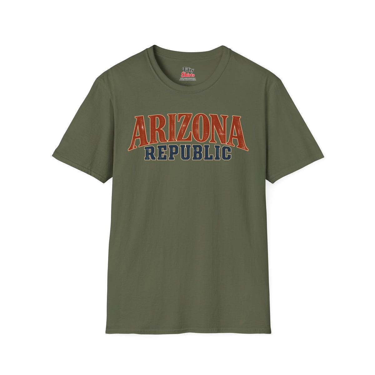 Arizona Republic Unisex Softstyle T Shirt State Name Graphic Tee