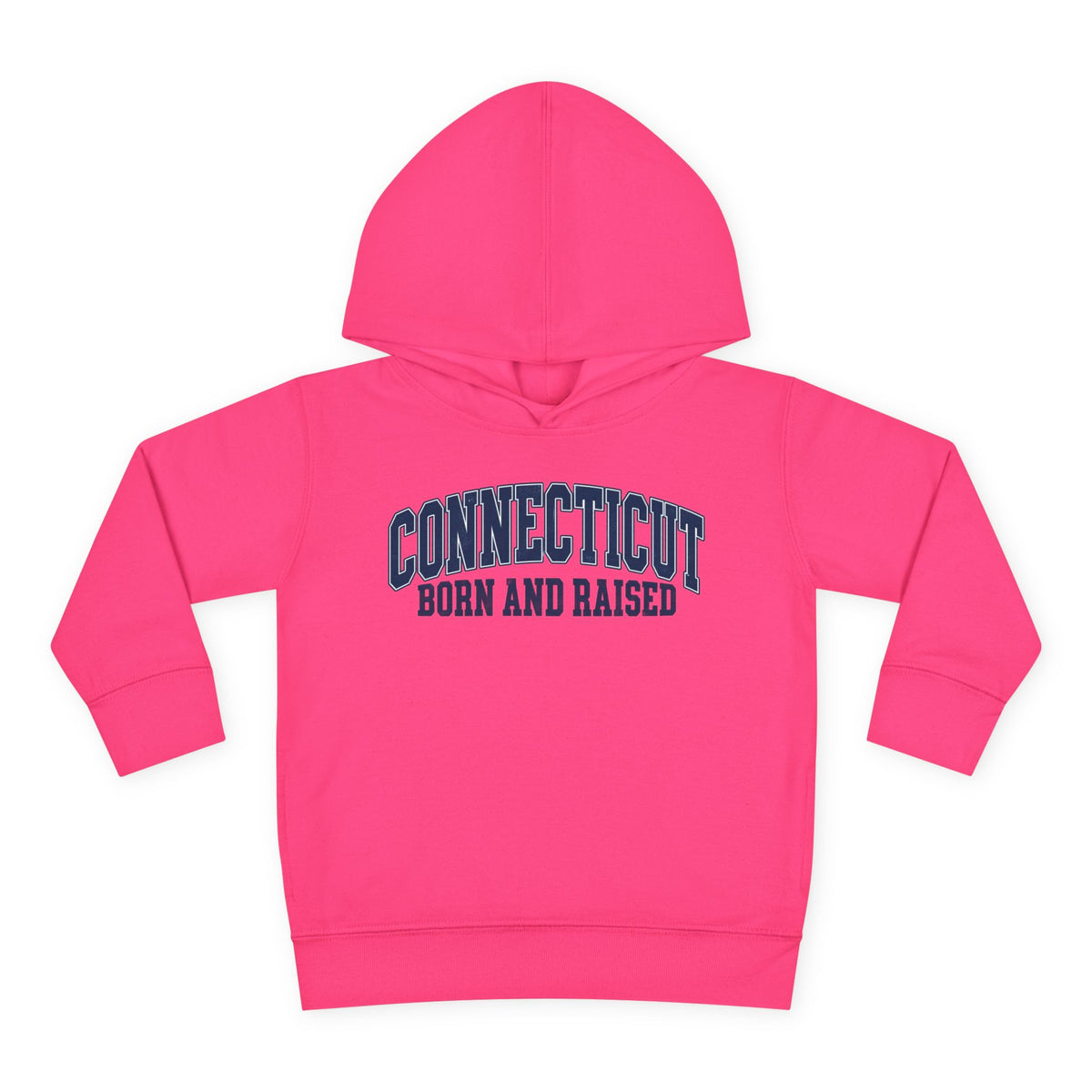 Connecticut Born and Raised Vintage Athletic Heritage Unisex Toddler Pullover Fleece Hoodie