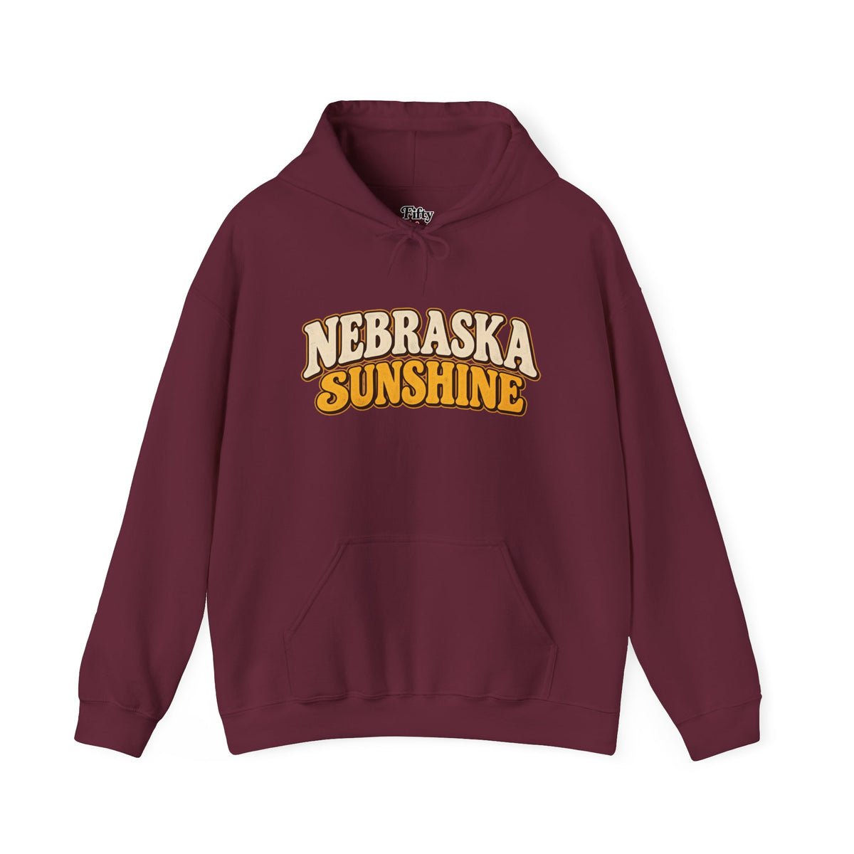 Nebraska Sunshine Unisex Hoodie State Name Graphic