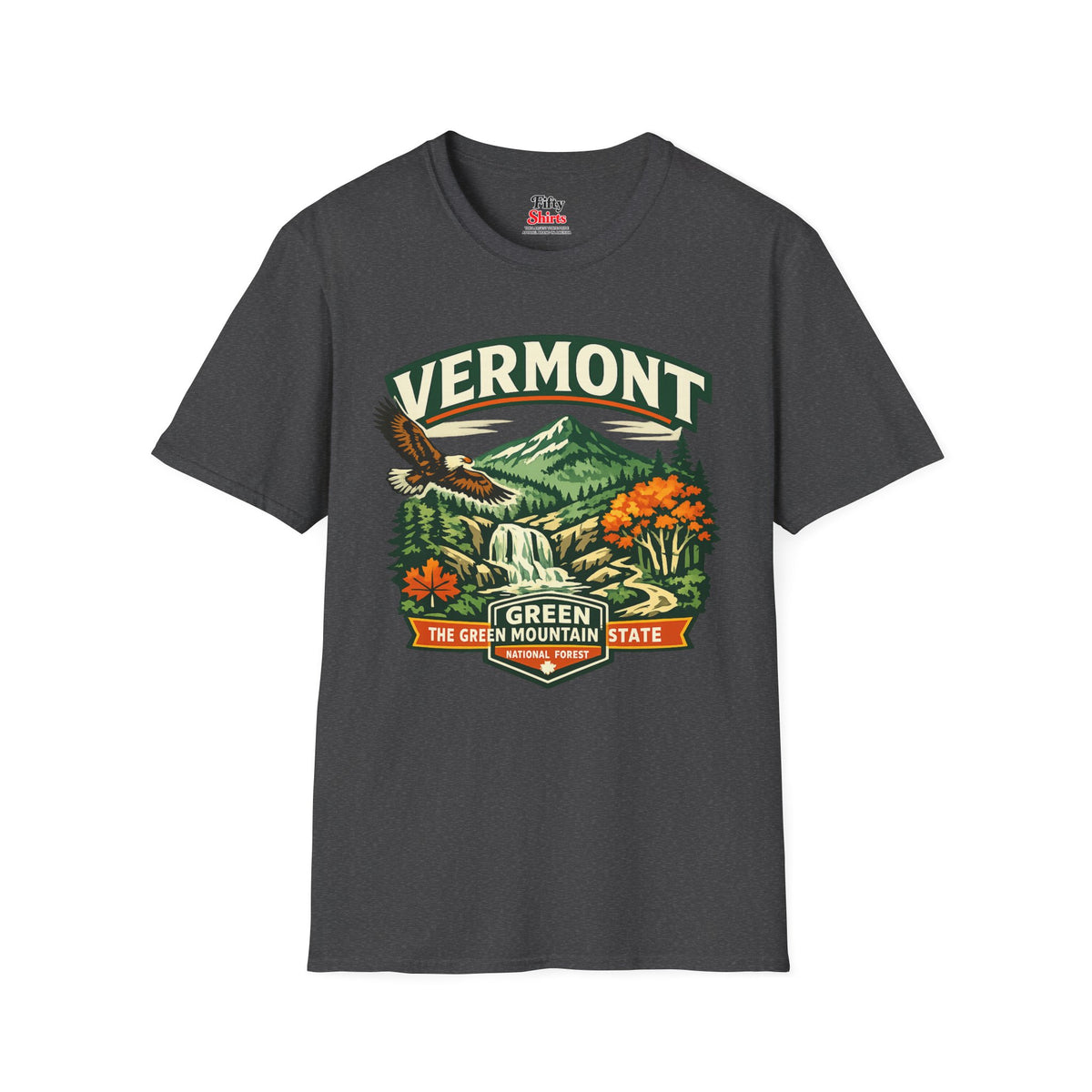 Vermont Green Mountain State Adventure Unisex Softstyle T Shirt State Pride Graphic Tee Collections FS03