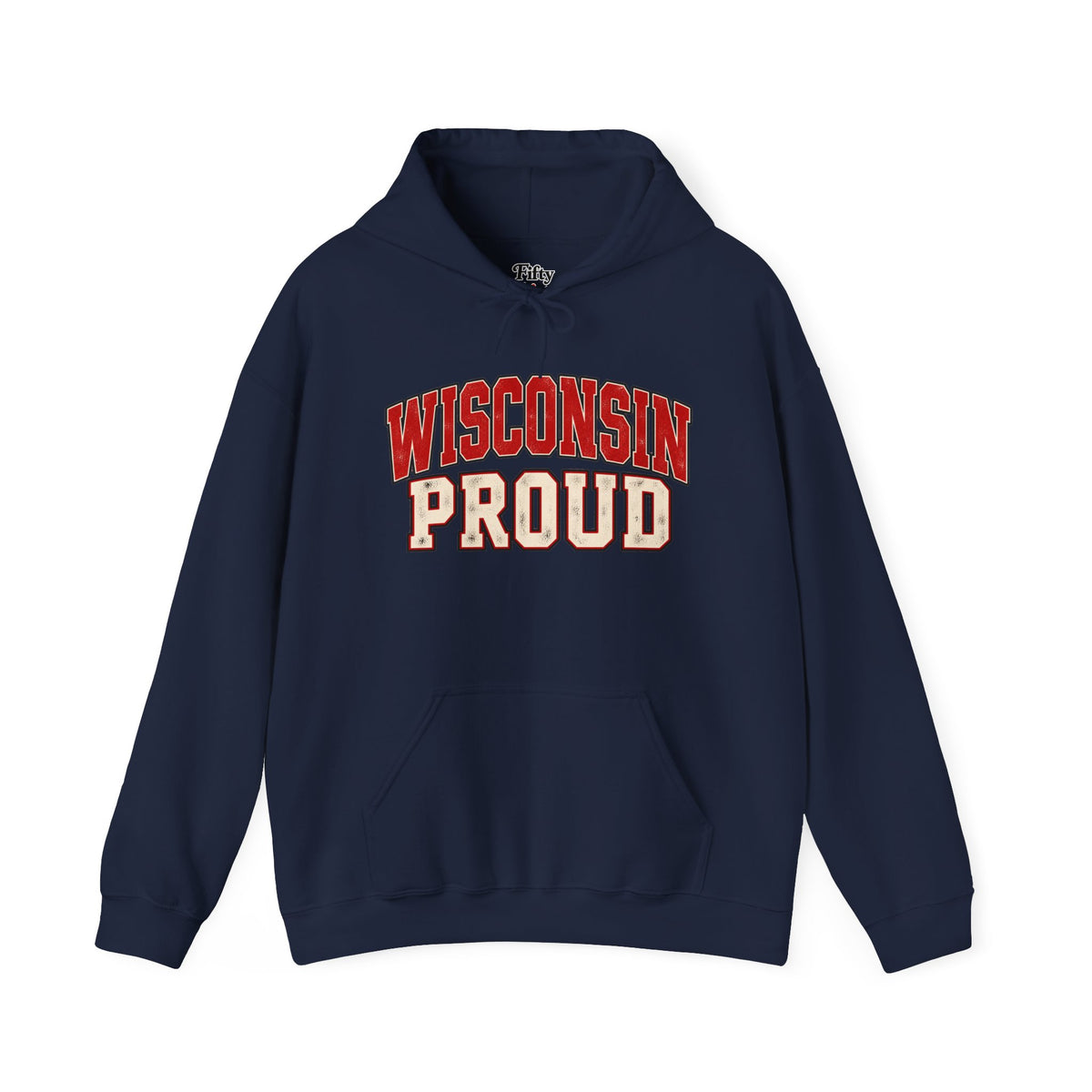 Wisconsin Proud Unisex Hoodie State Name Graphic