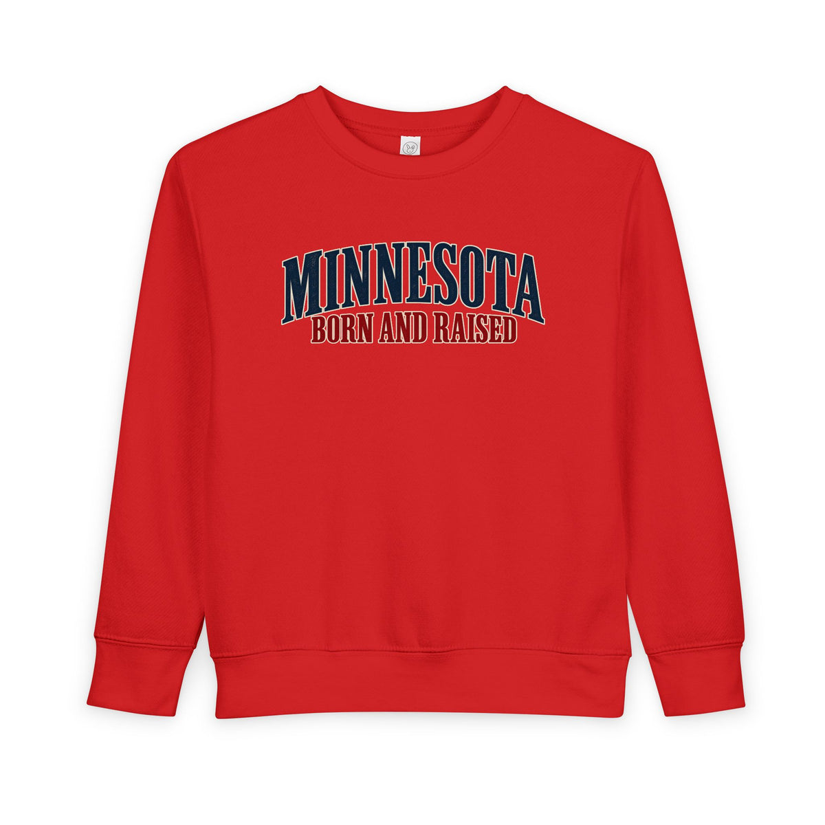 Minnesota Born and Raised Luxury Heritage Unisex Toddler Sweatshirt