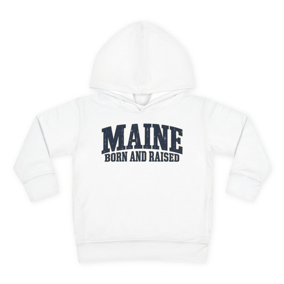 Maine Born and Raised Coastal Heritage Unisex Toddler Pullover Fleece Hoodie