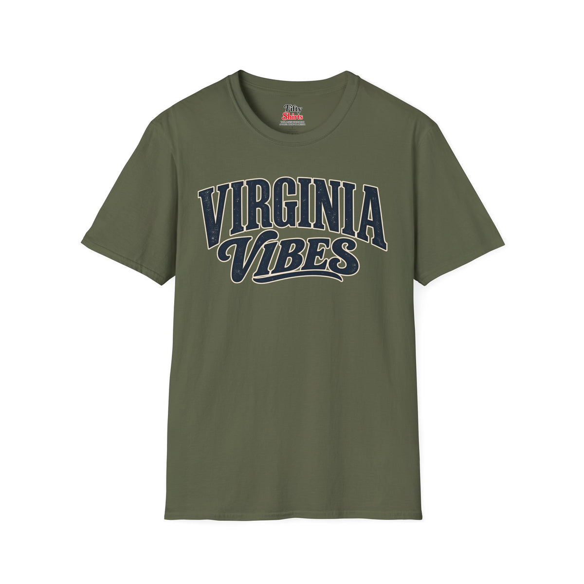 Virginia Vibes Unisex Softstyle T Shirt State Name Graphic Tee