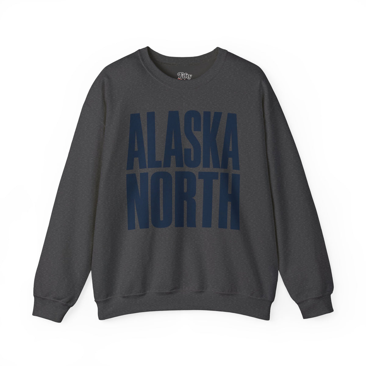 Alaska North Unisex Crewneck Sweatshirt State Name Graphic