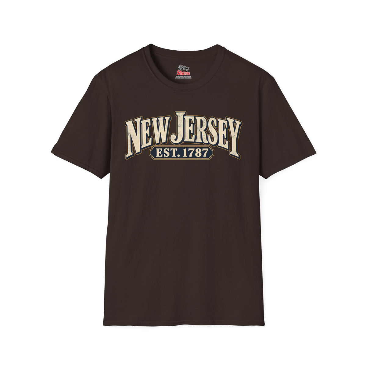 New Jersey Est 1787 Unisex Softstyle T Shirt State Name Graphic Tee