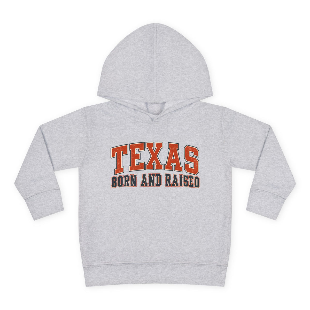 Texas Born and Raised Collegiate Unisex Toddler Pullover Fleece Hoodie