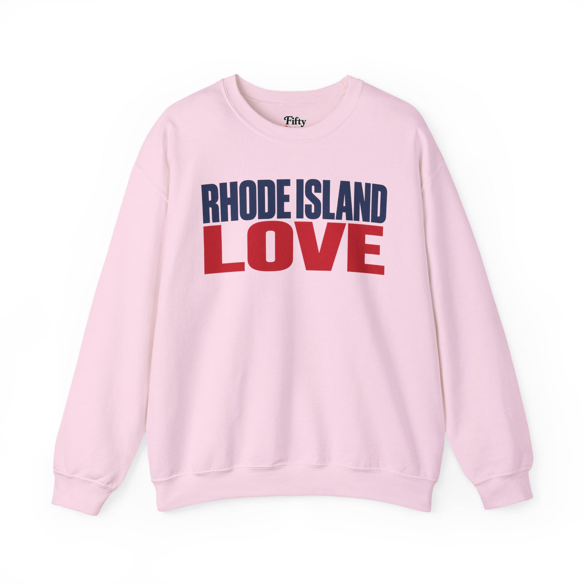 Rhode Island Love Unisex Crewneck Sweatshirt State Name Graphic